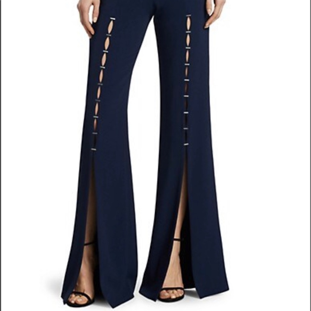 Jonathan Simkhai, Stapled Slit Pants. Size 8